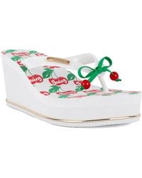 Juicy Couture - Umani Slip On Wedge Sandals - Lyst