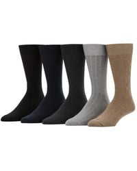 Perry Ellis - Texture Mix Patterned Comfort Stretch Socks - Lyst