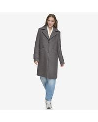 Andrew Marc - Regine Sb Soft Wool Boucle Coat With Back Vent - Lyst