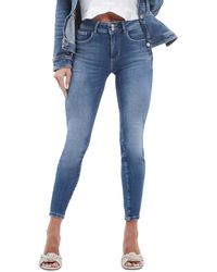 Guess - Shape Up Mid-rise Skinny Jeans - Lyst