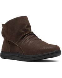 Clarks - Cloudsteppers Breeze Faye Round Toe Booties - Lyst