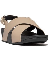 Fitflop - Lulu Leather Back-strap Sandals - Lyst