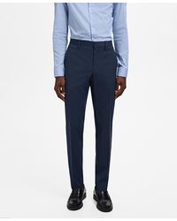 Mango - Stretch Fabric Super Slim-fit Suit Pants - Lyst