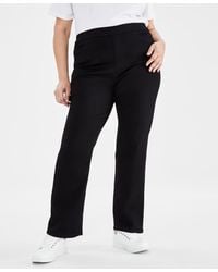 Style & Co. - Plus Size Mid-rise Pull-on Straight-leg Jeans - Lyst