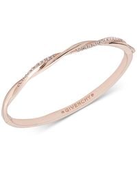 Givenchy - Pave Twist Bangle Bracelet - Lyst