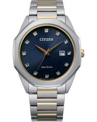 Citizen Corso Diamond-accent Two-tone Stainless Steel Bracelet Watch 41mm - Metallic