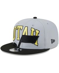 KTZ - Gray/black Utah Jazz Tip-off Two-tone 59fifty Fitted Hat - Lyst