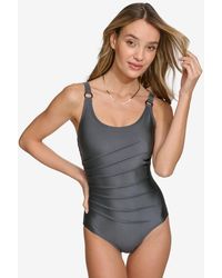 DKNY - One-piece Starburst Swimsuit - Lyst