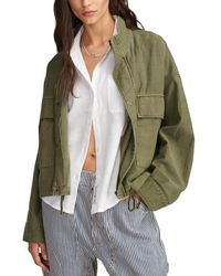 Lucky Brand - Utility Cropped Trench Jacket - Lyst