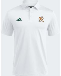 adidas - Miami Hurricanes Ultimate 365 Solid Polo Shirt - Lyst
