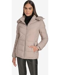 Calvin Klein - Short Zip Front Puffer Jacket - Lyst