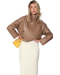 Walter Baker - Roman Funnel-neck Lamb Leather Jacket - Lyst