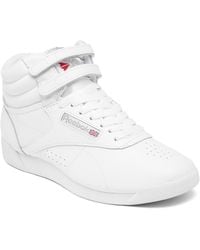 Reebok - Freestyle High Top Casual Sneakers From Finish Line - Lyst