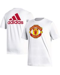 adidas - Manchester United Crest T-shirt - Lyst