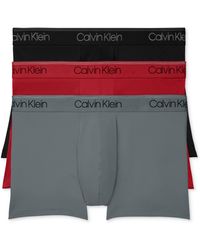 Calvin Klein - 3-pack Microfiber Stretch Low-rise Trunk Underwear - Lyst