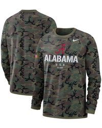 Nike - Alabama Crimson Tide Military Appreciation Performance Long Sleeve T-shirt - Lyst
