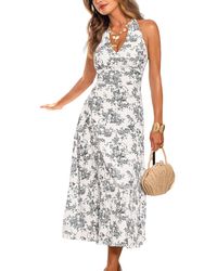 CUPSHE - Daisy & Thyme Toile Midi Beach Dress - Lyst