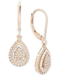 Wrapped in Love - ? Diamond Teardrop Earrings In 14k White Gold (1/2 Ct. T.w.), Created For Macy's - Lyst