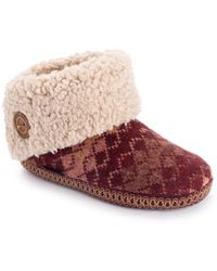 Muk Luks - Melinda Cuff Boot Slippers - Lyst