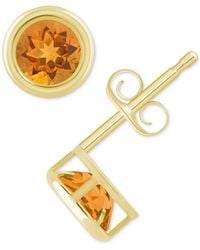 Macy's - Lab-created Opal Bezel Stud Earrings (1-1/5 Ct. T.w. - Lyst