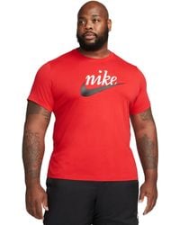 Nike - Sportswear Heritage Script Logo Short-sleeve Crewneck T-shirt - Lyst