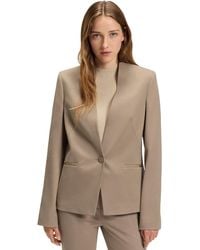 BOSS - Boss By Collarless Regular-fit Blazer - Lyst