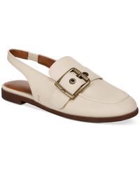 Zodiac - Eve Buckled Slingback Tailored Loafer Flats - Lyst