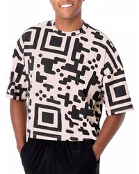 DAI MODA - Qr Code Cropped Boxed T-shirt - Lyst