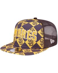 KTZ - San Diego Padres Seeing Diamonds A-frame Trucker 9fifty Snapback Hat - Lyst