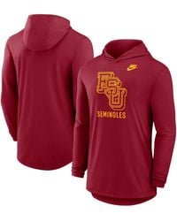 Nike - Florida State Seminoles Legacy Tri-blend Dri-fit Long Sleeve Hoodie T-shirt - Lyst