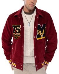 Members Only - Corduroy Varsity Jacket - Lyst