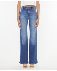 Kancan - Ultra High Rise Distressed 90s Flare Jeans - Lyst