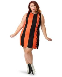 Smak Parlour - Plus Size 1960s Scallop Mini Shift Dress - Lyst