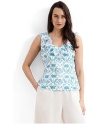 Phase Eight - Rhona Linen Blouse - Lyst
