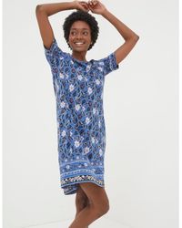 FatFace - Simone Layered Floral Jersey Dress - Lyst