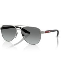 Prada Linea Rossa - Large Sunglasses - Lyst