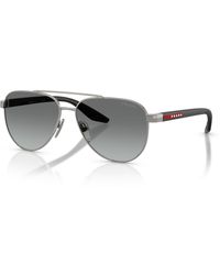 Prada Linea Rossa - Large Sunglasses - Lyst
