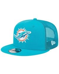 KTZ - Miami Dolphins Main Trucker 9fifty Snapback Hat - Lyst