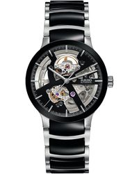 Rado - Men's Swiss Automatic Centrix Open Heart Two-tone Stainless Steel & High Tech Ceramic Bracelet Watch 38mm R30178152 - Lyst