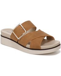 LifeStride - Getaway Open Square Toe Platform Slide Sandals - Lyst