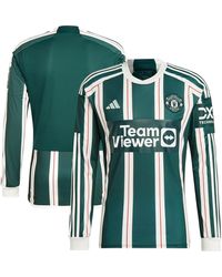 adidas - Manchester United 2023/24 Away Long Sleeve Replica Jersey - Lyst