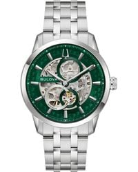 Bulova - Classic Sutton Automatic Stainless Steel Bracelet Watch 40mm - Lyst