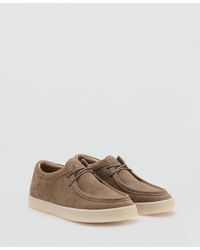 Mango - Suede Nautical Shoes - Lyst