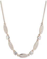 Givenchy - Silver-tone Pave & Crystal Statement Necklace - Lyst