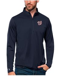 Antigua - Washington Nationals Tribute Quarter-zip Pullover Top - Lyst