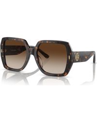 Tory Burch - Miller Oversized Square Sunglasses - Lyst
