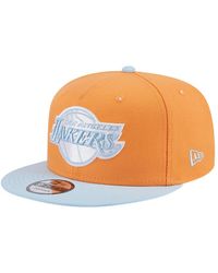 KTZ - Orange/light Blue Los Angeles Lakers 2-tone Color Pack 9fifty Snapback Hat - Lyst