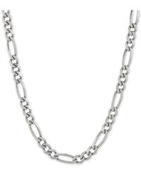 Giani Bernini Figaro Link 18" Chain Necklace In Sterling Silver - Metallic