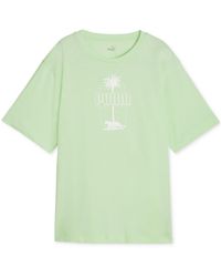 PUMA - Essentials Palm Resort Graphic T-shirt - Lyst