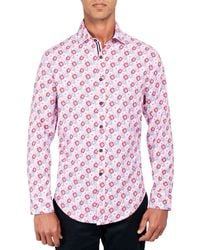 Society of Threads - Regular-fit Non-iron Performance Stretch Flower-print Button-down Shirt - Lyst